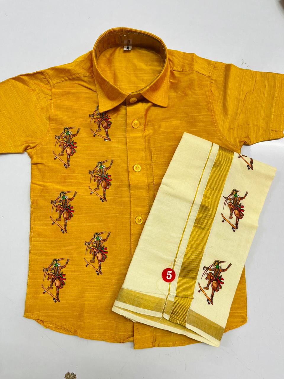 Yellow colour with kathakali skate design