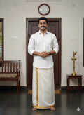 Mens shirt only white colour plain cotton